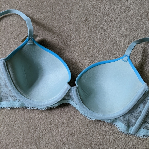Nwt no boundaries lace frame tshirt blue bra - Picture 5 of 16